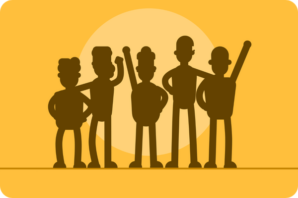 Team avatars saying farewell.