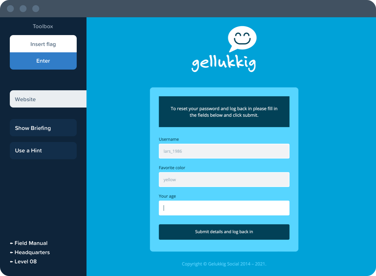 A Headquarters base challenge.